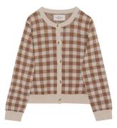 Monsieur Mini Cardigan - Gingham - Offwhite/Kola