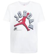 Jordan T-shirt - Vit m. RÃ¶d