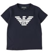 Emporio Armani T-shirt - MarinblÃ¥ m. Logo