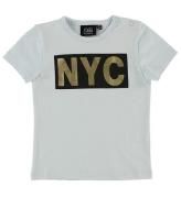 Petit Stad Sofie Schnoor T-shirt - LjusblÃ¥ m. NYC