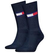 Tommy Hilfiger Strumpor - 2-pack - Dark MarinblÃ¥