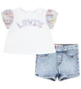Levis Set - Shorts/T-shirt - Denim/Floral - Sugar Swizzle