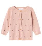 Name It Cardigan - Stickad - NbfBeheart - Sepia Rose