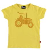 DanefÃ¦ T-shirt - Danebasic - Faded Yellow Traktor