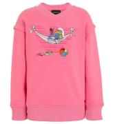 Emporio Armani Sweatshirt - Rosa m. Smurf Fin