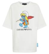 Emporio Armani T-shirt - Vit m. Smurf Fin