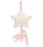 Jellycat Musikmobil m. StjÃ¤rna - blyg Bunny - Baby Pink