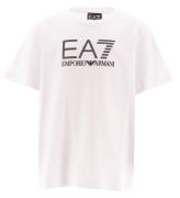 EA7 T-shirt - Vit/FlerfÃ¤rgad m. Logo