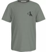 Calvin Klein T-shirt - Bröstmonogram - Meteor Green