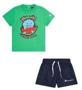 Champion Shortsset - T-shirt/Badshorts - Gift Green