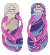 Havaianas Flip-Flops - Kids Fantasy - Beige/Magenta Neon