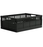 Made Crate Förvaringslåda - Maxi - 48x33x17,5 cm - Tvättad Black
