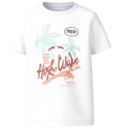 Name It T-shirt - NkmVux - Bright White/HÃ¶g Wave