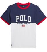 Polo Ralph Lauren T-shirt - Ringar - Vit/Marinblå