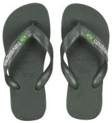 Havaianas Flip-Flops - Brasilien Logo - Olive Green