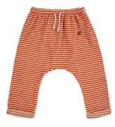 Bobo Choses Byxor - Baby Orange Stripes Terry harem - Orange