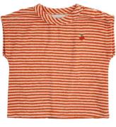 Bobo Choses T-shirt - Baby Orange Ränder Terry - Orange