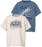 Name It T-shirts - 2-pack - NkmVagno - Coronet Blue/Jet StrÃ¶m m.