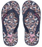 Hummel Flip-Flops - Flip Flop Jr- Black Iris/Leopard