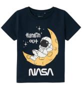 Name It T-shirt - NmmAbram NASA - Dark Sapphire m. Tryck