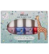 Miss Nella Nagellack - 4-pack - Giraff Ställ in