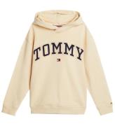 Tommy Hilfiger Hoodie - Varsity Broderi - Country Ivory