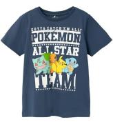 Name It T-shirt - NkmJust Pokémon - Dark Denim