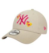 New Era Keps - 9Fyrtio - New York Yankees - Light Beige m. Army