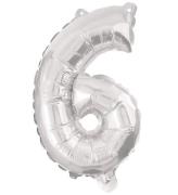Decorata Party Folieballong - 86cm - nr 6 - Silver