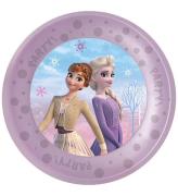 Decorata Party Plastplattor - 4-pack - 21 cm - Frozen II Win