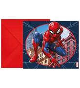 Decorata Party Inbjudningar - 6-pack - Spider-Man Crime Fighter
