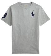 Polo Ralph Lauren T-shirt - GrÃ¥melerad m. MarinblÃ¥