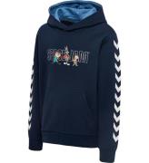 Hummel Hoodie - hmlSpace Jam Cuatro - MarinblÃ¥ m. Tryck