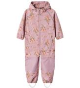 Name It Softshelloverall m. Fleece - NmfAlfa08 - Mauve Shadows/W