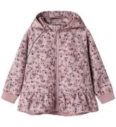 Name It Softshelljacka m. Fleece - NmfAla08 - Mauve Skuggor