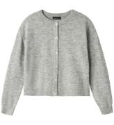 LMTD Cardigan - Stickad - Noos - NlfLodet - Light Grey Melange/1