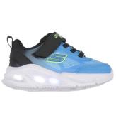 Skechers Skor m. Ljus - Krendox - Black/Blue