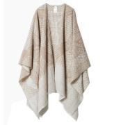 Lala Berlin Poncho - Ull - Pineo - Heritage Star Sand