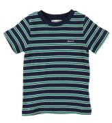 GANT T-shirt - Evening Blue/GrÃ¶nrandig