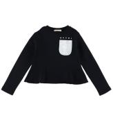 Marni Sweatshirt - Beskuren - Svart m. Silver