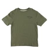 GANT T-shirt - Grafiskt skript - Juniper Green