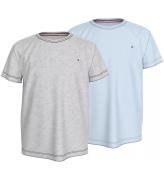 Tommy Hilfiger T-shirt - 2-pack - BlÃ¥sig Blue/Grey Heather