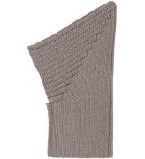 Huttelihut Balaclava - Ull - Stickad - Enkel - Pixie - Brown Mel