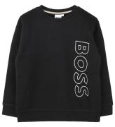 BOSS Sweatshirt - Svart m. Vit