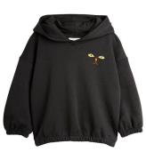 Mini Rodini Hoodie - CAT Ã?ron - Svart