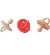 Liewood Nappar - Silikon - 3-pack - Stl. 2 - Paula - Apple RÃ¶d M