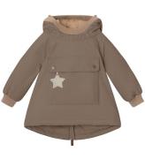 Mini A Ture Vinterjacka - Babywen Fleece - Morel Grey