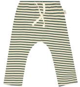 Petit Piao Byxor - Rib - Modal - Emeralda Green/Dark Off White