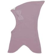 Racing Kids Balaclava - Ull/Bomull - Dubbel - Elderberry m. Matt