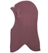 Racing Kids Balaclava - Ull/Bomull - Dubbel - Dusty Heather m.